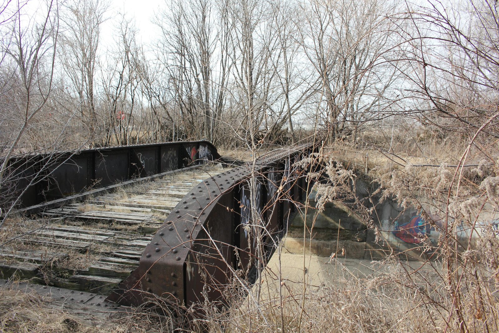 Looking west